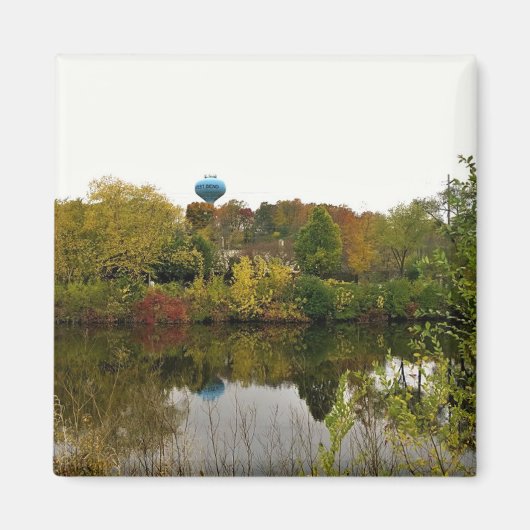Milwaukee River, West Bend, Wisconsin Magnet (Vorne)
