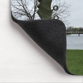 Milwaukee River, West Bend, Wisconsin Mousepad (Ecke)