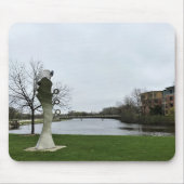 Milwaukee River, West Bend, Wisconsin Mousepad (Vorne)