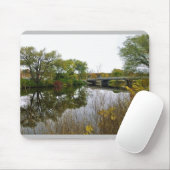 Milwaukee River, West Bend, Wisconsin Mousepad (Mit Mouse)