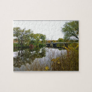 Milwaukee River, West Bend, Wisconsin Puzzle