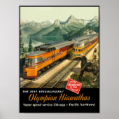 Milwaukee Road, Bahnreisebuch. Poster (Vorne)