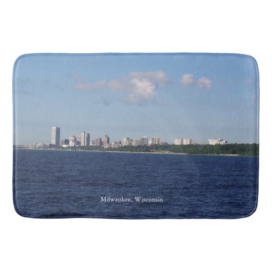 Milwaukee Skyline bathmat Badematte (Vorderseite)