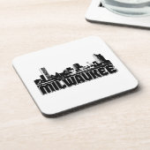 Milwaukee-Skyline Getränkeuntersetzer (Linke Seite)