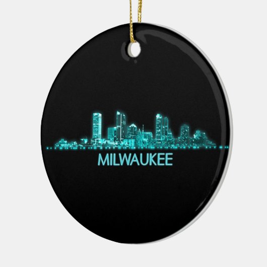 Milwaukee Skyline Keramik Ornament (Links)