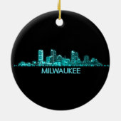 Milwaukee Skyline Keramik Ornament (Hinten)