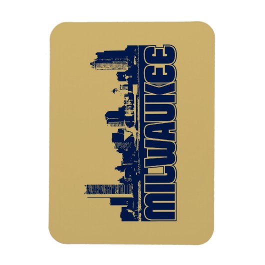 Milwaukee Skyline Magnet (Vertikal)