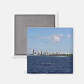 Milwaukee Skyline-Magnet Magnet (Vorderseite/Rückseite)