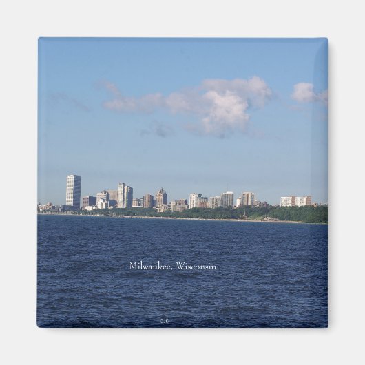 Milwaukee Skyline-Magnet Magnet (Vorne)