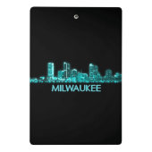 Milwaukee-Skyline Mini Klemmbrett (Rückseite)