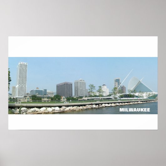Milwaukee Skyline Poster (Vorne)