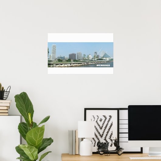 Milwaukee Skyline Poster (Heimbüro)