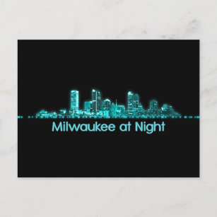 Milwaukee Skyline Postkarte