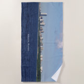 Milwaukee Skyline Strandtuch (Vorderseite)