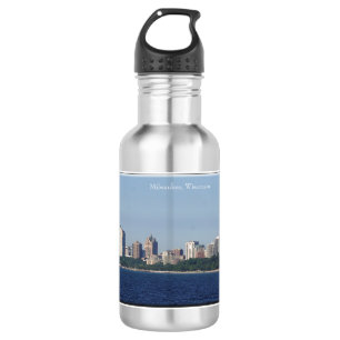 Milwaukee-Skylinewasserflasche Edelstahlflasche