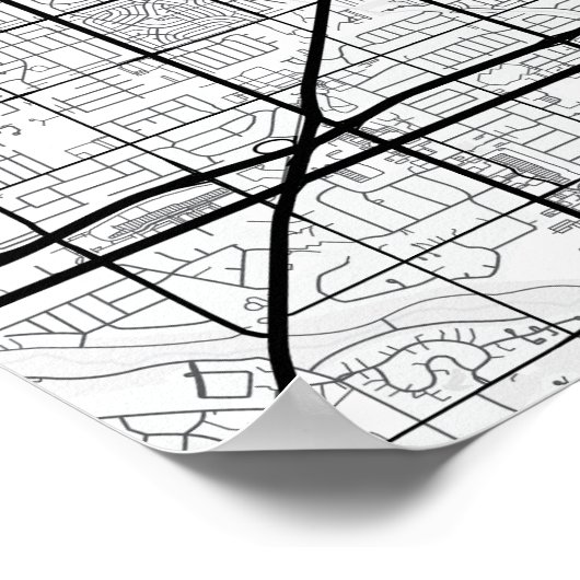 Milwaukee Stadtkarte + Ort markieren Poster (Ecke)