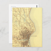 Milwaukee Vintage Karte (Vorne/Hinten)