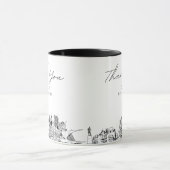 Milwaukee Wedding Minimal Custom Coffee Tasse (Zentrum)