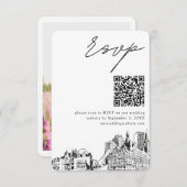 Milwaukee Wedding Modern UAWG QR Code Begleitkarte (Vorne/Hinten)