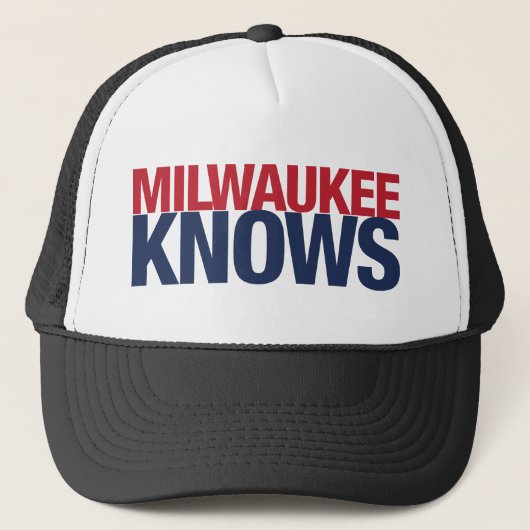 Milwaukee weiß truckerkappe (Vorderseite)