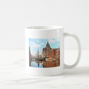 Milwaukee WI - Fluss von der Sycamore St, Milwauke Kaffeetasse