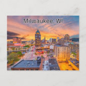 Milwaukee WI Postcard Travel Postkarte (Vorderseite)