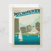 Milwaukee WI Postkarte (Vorne/Hinten)
