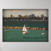 Milwaukee, WI Skyline Poster (Vorne)
