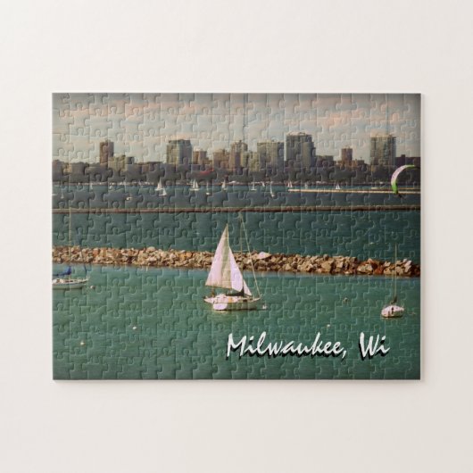 Milwaukee, WI-Skyline Puzzle (Horizontal)