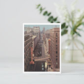 Milwaukee WI, Wisconsin Ave Vintag Inspiriert Postkarte (Stehend Vorderseite)