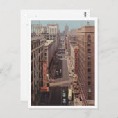 Milwaukee WI, Wisconsin Ave Vintag Inspiriert Postkarte (Vorne/Hinten)