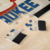 Milwaukee Wisconsin Apple - Vintage Travel Puzzle (Seite)