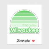 Milwaukee Wisconsin Aufkleber (Blatt)