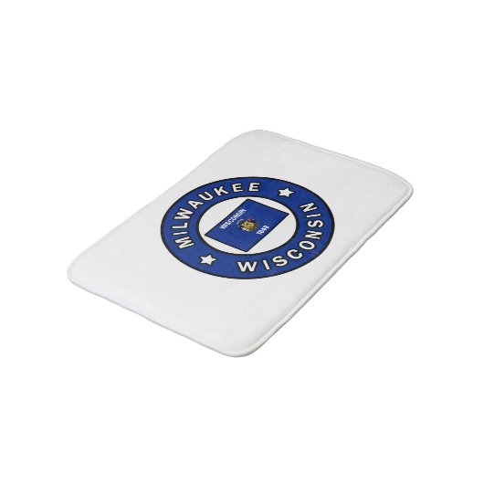 Milwaukee Wisconsin Badematte (Schrägansicht)