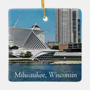 Milwaukee Wisconsin Chef Christmas Keepake Keramikornament