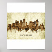 Milwaukee Wisconsin Cityscape Poster (Vorne)