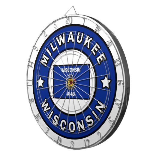 Milwaukee Wisconsin Dartscheibe (Vorderseite rechts)