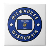 Milwaukee Wisconsin Fliese (Vorderseite)
