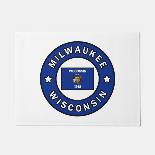 Milwaukee Wisconsin Fußmatte (Vorderseite)