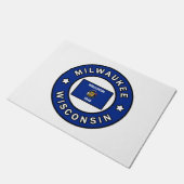 Milwaukee Wisconsin Fußmatte (Schrägansicht)