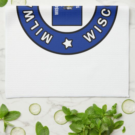 Milwaukee Wisconsin Geschirrtuch (Gefaltet)