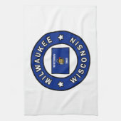 Milwaukee Wisconsin Geschirrtuch (Vertikal)