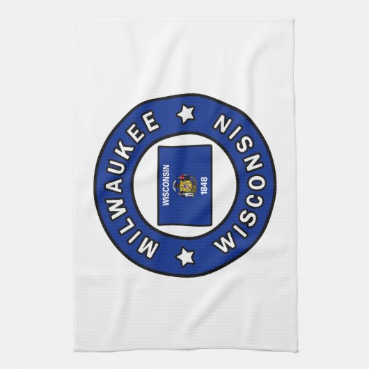 Milwaukee Wisconsin Geschirrtuch (Vertikal)