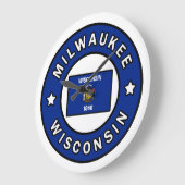 Milwaukee Wisconsin Große Wanduhr (Winkel)