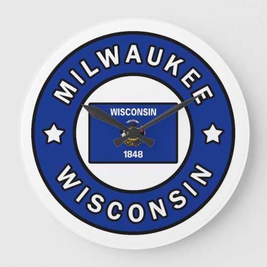 Milwaukee Wisconsin Große Wanduhr (Vorderseite)