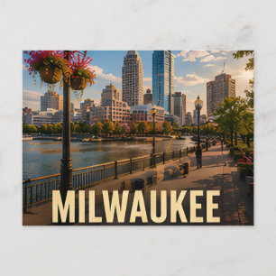Milwaukee Wisconsin Hafen Reise Geschenk Postkarte