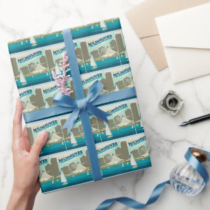 Milwaukee Wisconsin Harbour   Stadt Brew Geschenkpapier