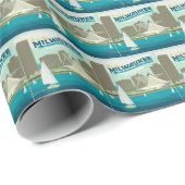 Milwaukee Wisconsin Harbour | Stadt Brew Geschenkpapier (Rolleneckpunkt)