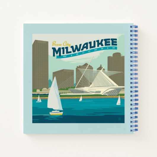 Milwaukee Wisconsin Harbour | Stadt Brew Notizblock (Rückseite)
