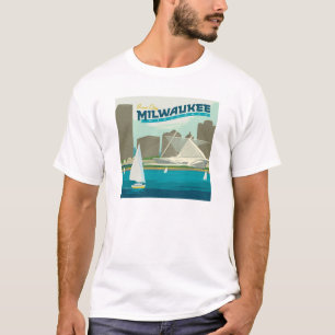 Milwaukee Wisconsin Harbour Stadt Brew T-Shirt